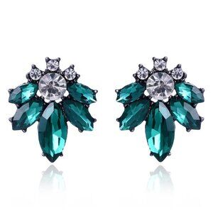 Green Stud  Earrings